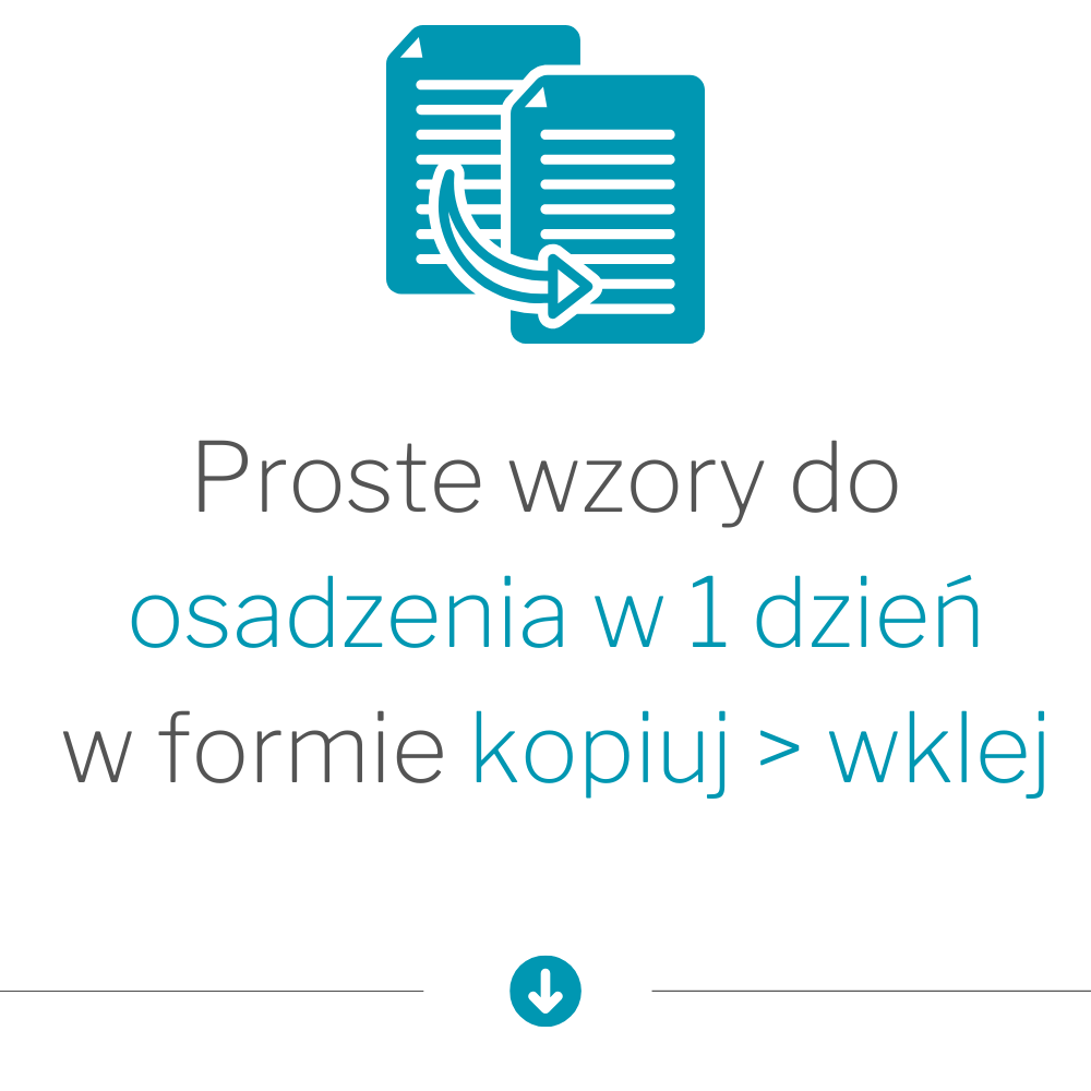 Pobierasz, kopiujesz, uzupełniasz. Łatwo, prosto, wygodnie.