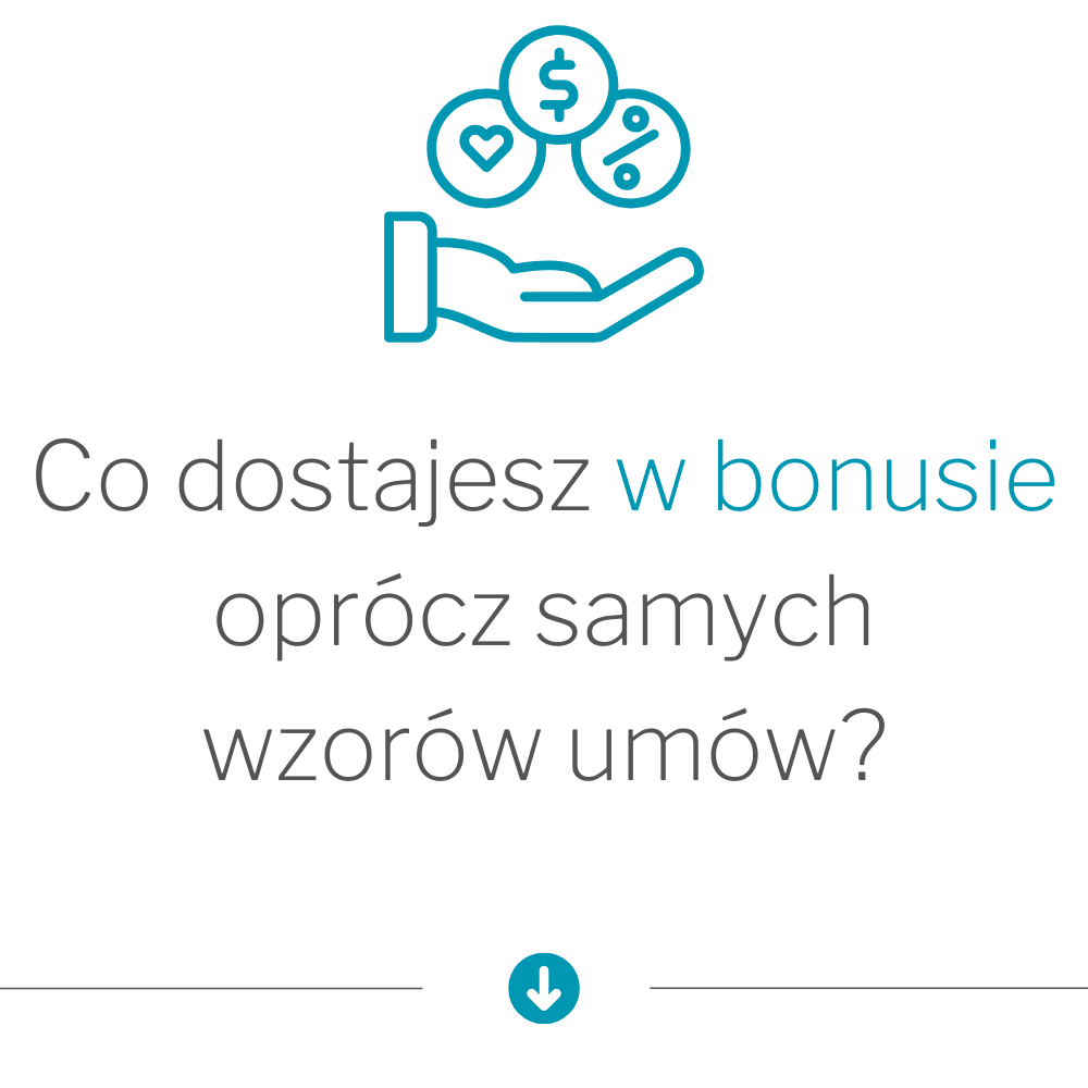 ikona lista bonusów do wzorów dłoń i bonusy
