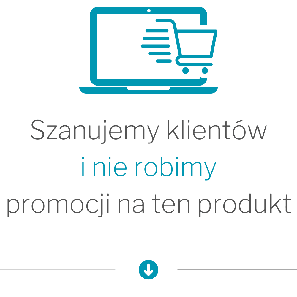 ikona szacunek do klienta i brak promocji i kodów rabatowych