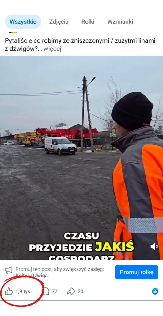 Lajki i reakcje pomagają w darmowych zasięgach. 
