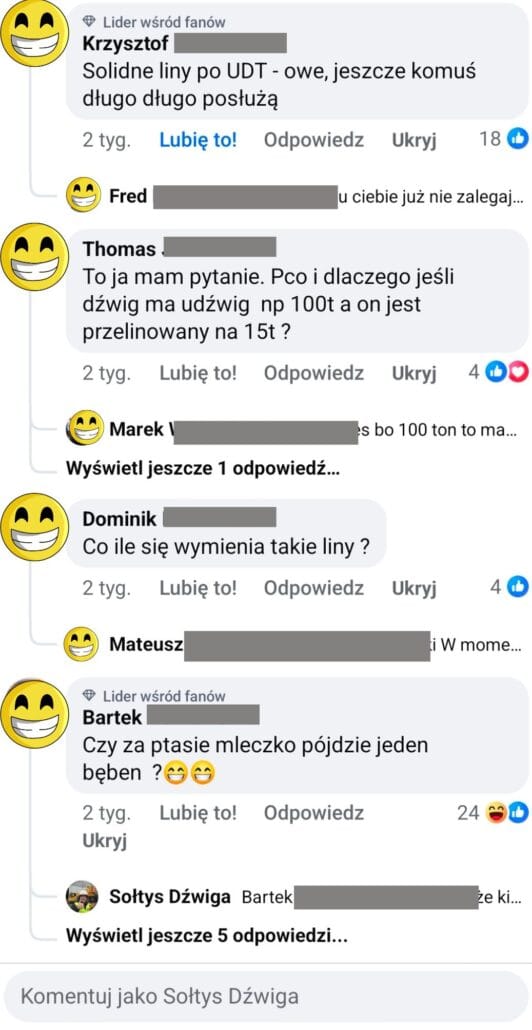 przykład dużych dyskusji w komentarzach social media 