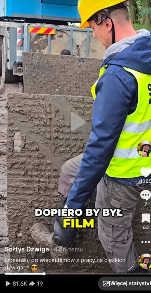 Sołtys Dźwiga printscreen z materiału Tik Tok 