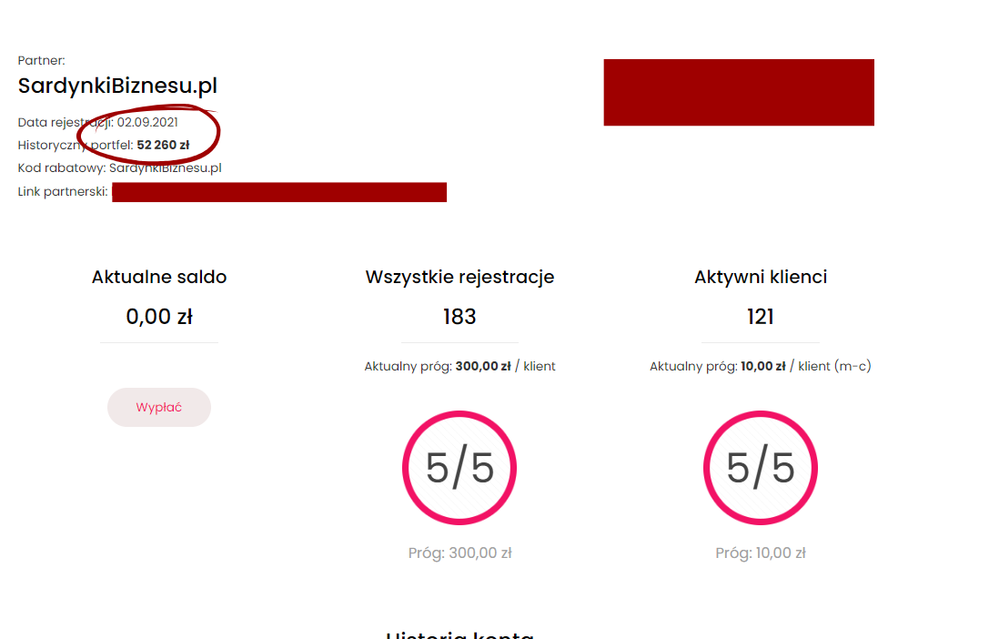 50 000 zł ponad zarobiłem w 5 lat na afilicacji na jednym z programów.
